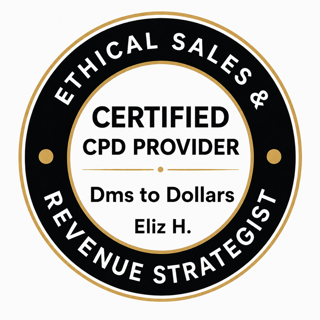 Certified CPD Provider — Ethical Sales & Revenue Strategist